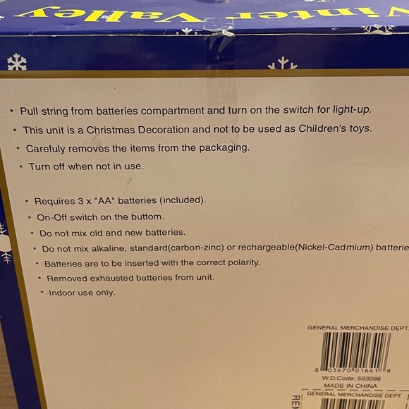 Winter Valley Christmas Holiday Scene Fiber Optic Playground Village *SEE VIDEO* - Picture 9 of 12